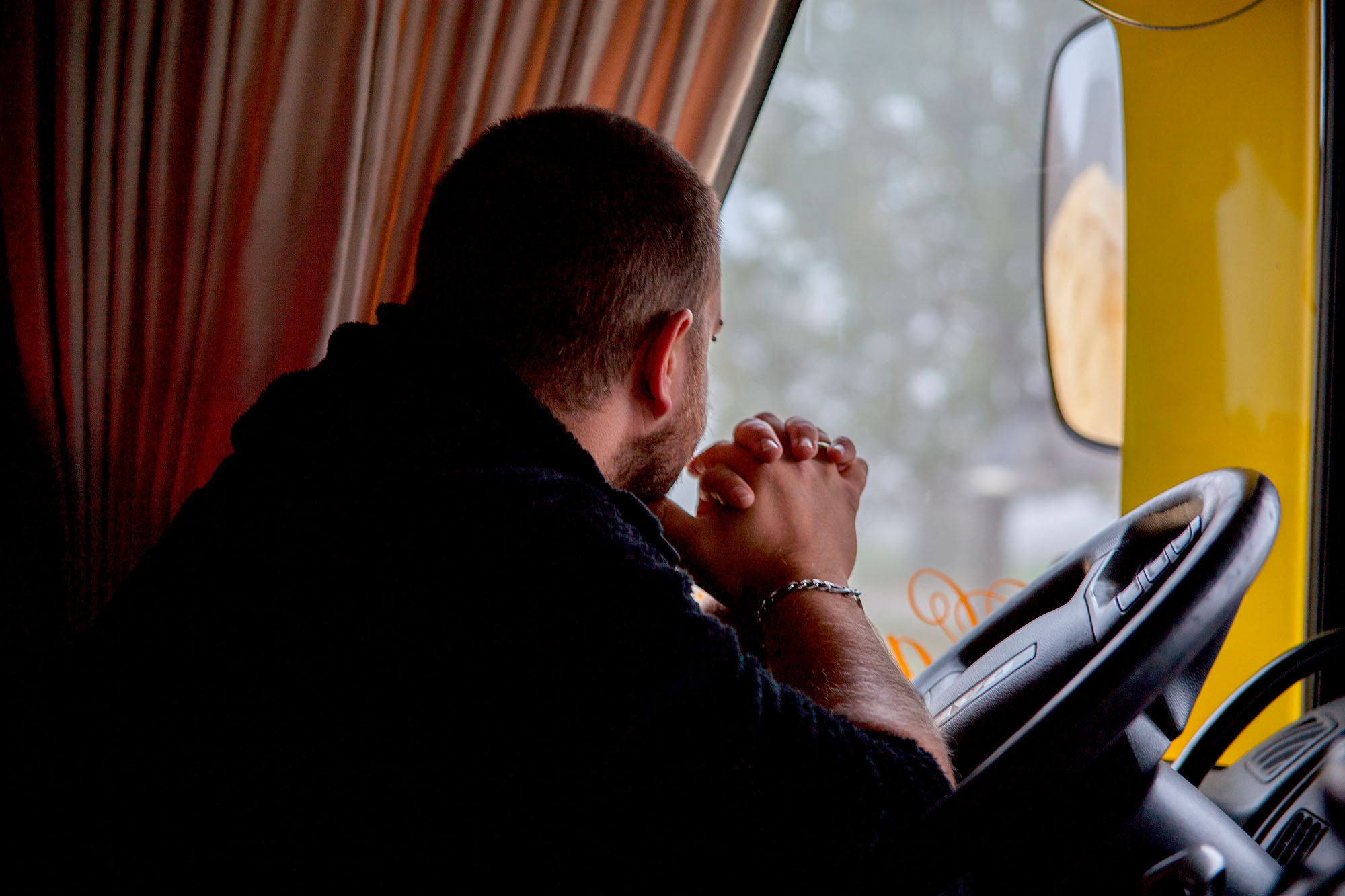 Der selbe Blick als Gegenschuss aus der Kabine fotografiert